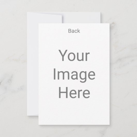 自分だけの3.5" x 5" フロントとバックを作成 出欠カード (裏面)