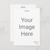 自分だけの3.5" x 5" フロントとバックを作成 出欠カード (正面/裏面)