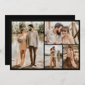 自分だけの4枚の写真のコラージュを作成 ノートカード (正面/裏面)