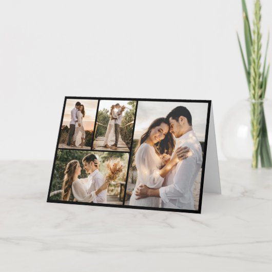 自分だけの4枚の写真の組み合わせを作成 カード (正面)