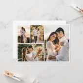 自分だけの4枚の写真の組み合わせを作成 カード (正面/裏面インサイチュ)