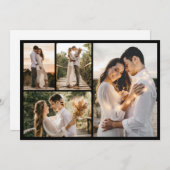 自分だけの4枚の写真の組み合わせを作成 ノートカード (正面/裏面)