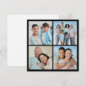 自分だけの4枚の写真の組み合わせを作成 ノートカード (正面/裏面)