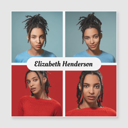 自分だけの4枚の写真の コラージュを作成 (正面)