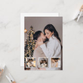 自分だけの4枚の写真の コラージュを作成 カード (正面/裏面インサイチュ)