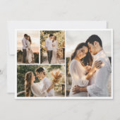 自分だけの4枚の写真の コラージュを作成 カード (正面)