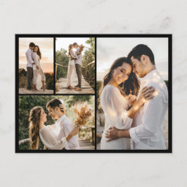 自分だけの4枚の写真の コラージュを作成 ポストカード