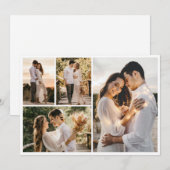 自分だけの4枚の写真コラージュを作成 ノートカード (正面/裏面)