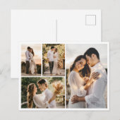 自分だけの4枚の写真コラージュを作成 ポストカード (正面/裏面)