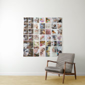 自分だけの40枚の写真コラージュを作成 タペストリー (インサイチュ(横))