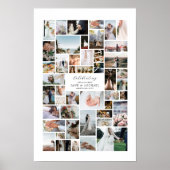 自分だけの46枚の写真コラージュを作成 ポスター (正面)