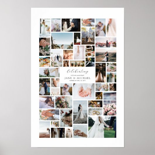 自分だけの46枚の写真コラージュを作成 ポスター (正面)