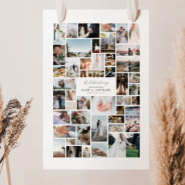 自分だけの46枚の写真コラージュを作成 ポスター