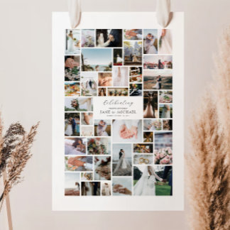 自分だけの46枚の写真コラージュを作成 ポスター