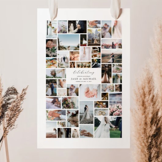 自分だけの46枚の写真コラージュを作成 ポスター