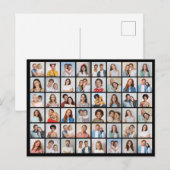 自分だけの48枚の写真コラージュポストカードを作成 ポストカード (正面/裏面)