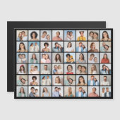 自分だけの48枚の写真コラージュマグネットカードを作ろう (正面/裏面)