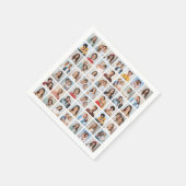 自分だけの49枚のフォトコラージュを作成しよう スタンダードカクテルナプキン (角)