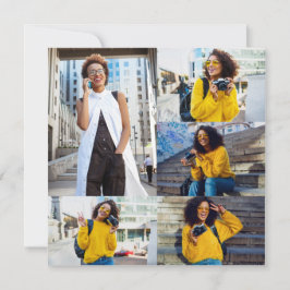 自分だけの5枚の写真のオリジナルコラージュを作成 カード