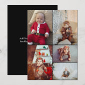 自分だけの5枚の写真のデザイン シーズンカード (正面/裏面)