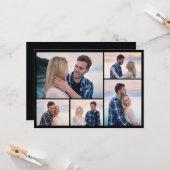 自分だけの5枚の写真の コラージュを作成 カード (正面/裏面インサイチュ)