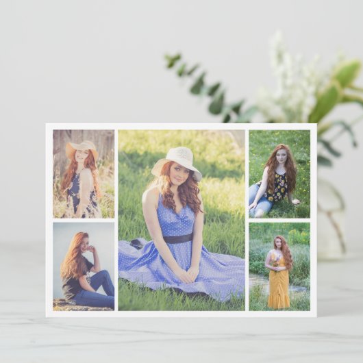 自分だけの5枚の写真の コラージュを作成 カード (スタンド正面)