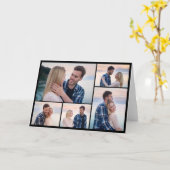 自分だけの5枚の写真の コラージュを作成 カード (黄色い花)