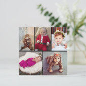 自分だけの5枚の写真の コラージュを作成 シーズンカード (スタンド正面)