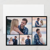 自分だけの5枚の写真の コラージュを作成 ノートカード (正面/裏面)