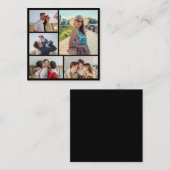自分だけの5枚の写真の コラージュを作成 ノートカード (正面/裏面)