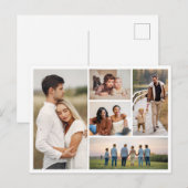 自分だけの5枚の写真の コラージュを作成 ポストカード (正面/裏面)