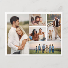 自分だけの5枚の写真の コラージュを作成 ポストカード