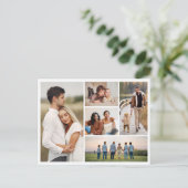 自分だけの5枚の写真の コラージュを作成 ポストカード (スタンド正面)
