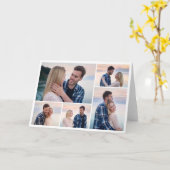 自分だけの5枚の写真コラージュを作成 カード (黄色い花)