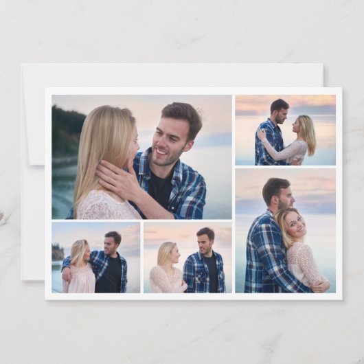 自分だけの5枚の写真コラージュを作成 カード (正面)