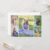 自分だけの5枚の写真コラージュを作成 カード (正面/裏面インサイチュ)