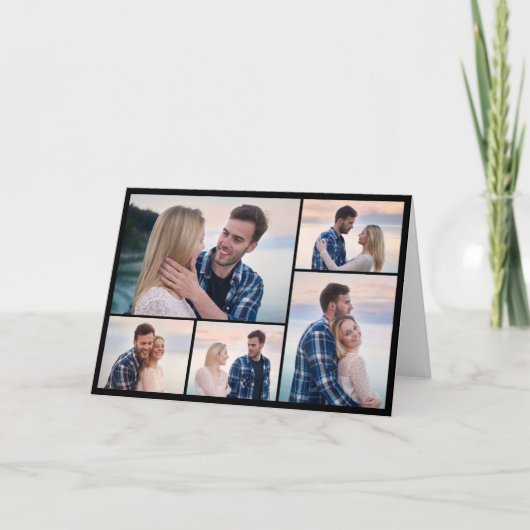 自分だけの5枚の写真コラージュを作成 カード (正面)