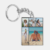 自分だけの5枚の写真コラージュを作成 キーホルダー (正面左)