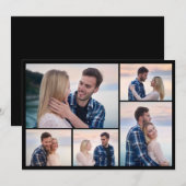 自分だけの5枚の写真コラージュを作成 ノートカード (正面/裏面)