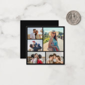 自分だけの5枚の写真コラージュを作成 ノートカード (正面/裏面インサイチュ)