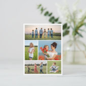 自分だけの5枚の写真コラージュを作成 ポストカード (スタンド正面)