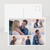 自分だけの5枚の写真コラージュを作成 ポストカード (正面/裏面)