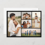 自分だけの5枚の写真コラージュを作成 ポストカード (正面/裏面)