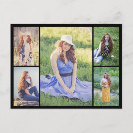 自分だけの5枚の写真コラージュを作成 ポストカード