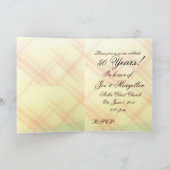 自分だけの50周年招待状を作成 招待状 (内部)