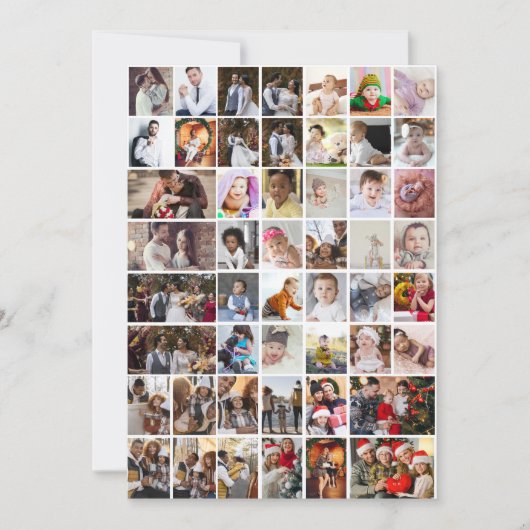 自分だけの50枚の写真コラージュを作成しよう カード (正面)