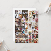 自分だけの50枚写真コラージュを作成 カード (正面/裏面インサイチュ)