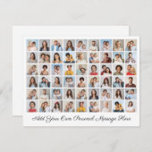 自分だけの54枚の写真コラージュを作成 シーズンカード (正面/裏面)