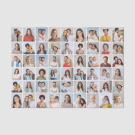 自分だけの54枚の写真コラージュを作成 薄葉紙