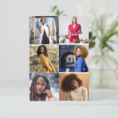 自分だけの6枚の写真のオリジナルコラージュを作成 カード (スタンド正面)